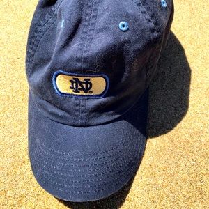 Notre Dame baseball hat, dark blue
